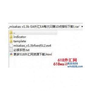 misakas v1.3b外汇EA每次只赚10点指标下载!