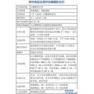 白糖期权