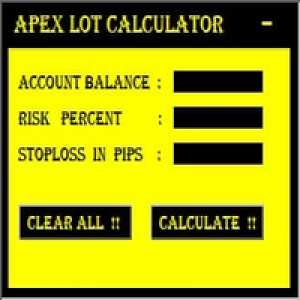 MT4-Apex Lot Calculator