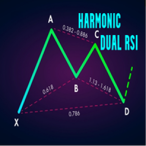 MT4-Harmonic pattern dual rsi