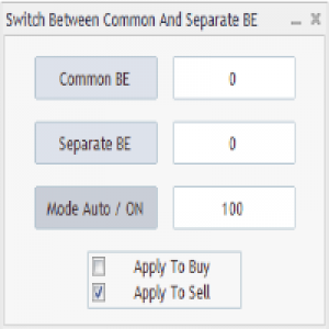 MT4-Switch Between Separate And Common BE Levels